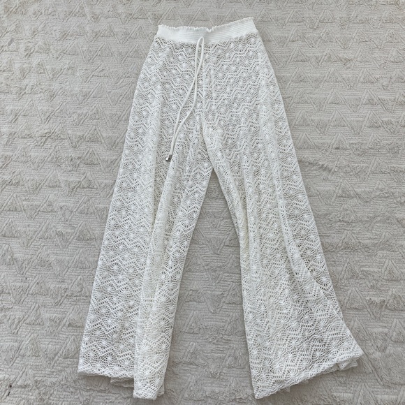 Worn twice PATBO white crochet beach pants - Picture 5 of 5